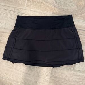Lululemon Women's Pace Rival Mid-Rise Tennis Skirt - Size 4 - Black